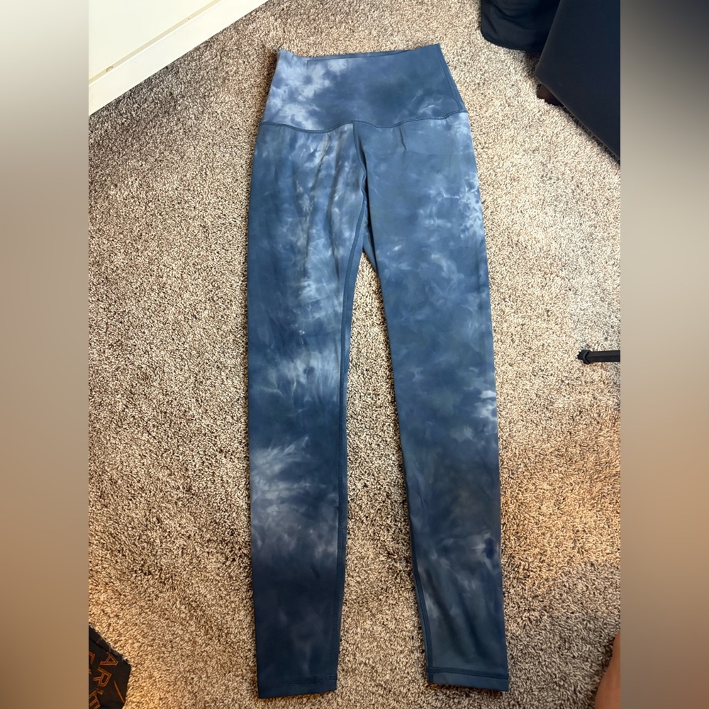 J80 Blue Tie-Dye Leggings - Picture 2 of 6